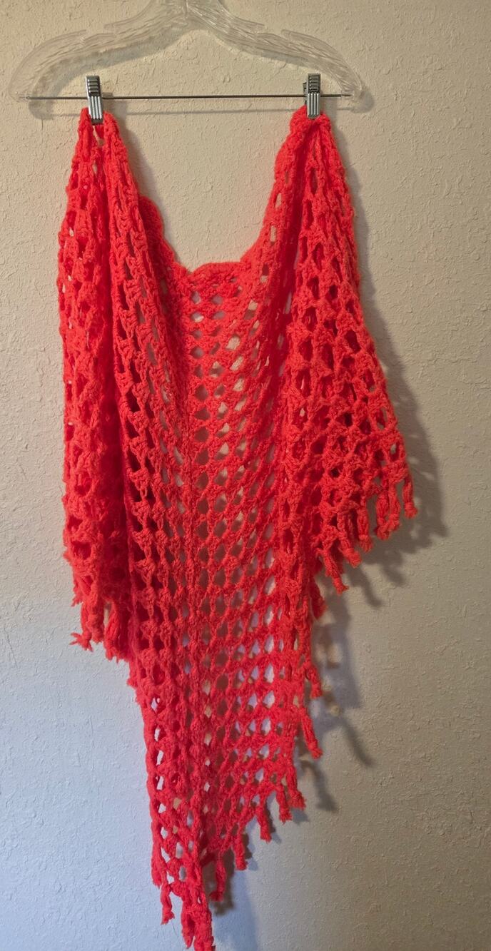 Set of 3 crocheted shawls